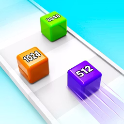 2048 Cube Run Challenge game cover on A2M Games