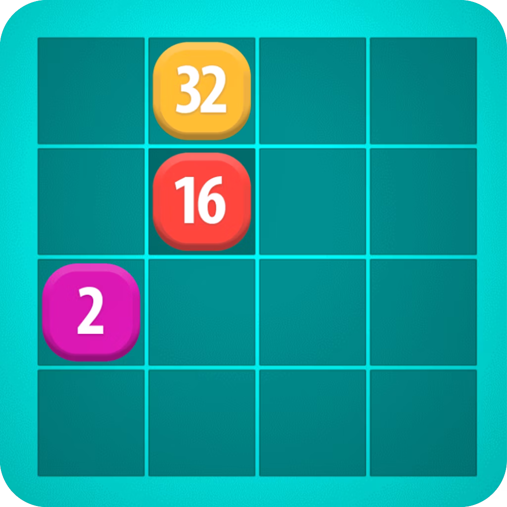 Number Merge Puzzle 2048 game cover on A2M Games