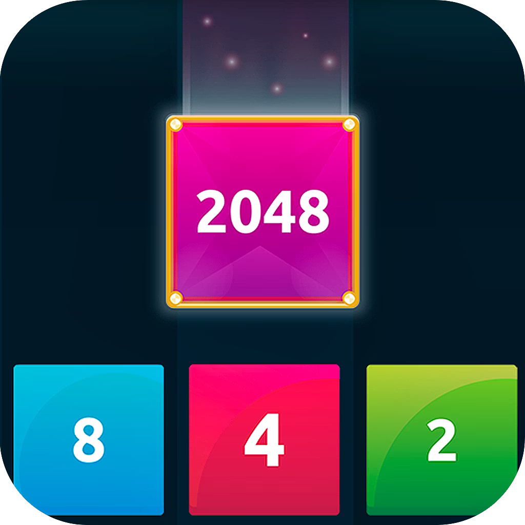 2048 Merge Blocks X2 game cover on A2M Games