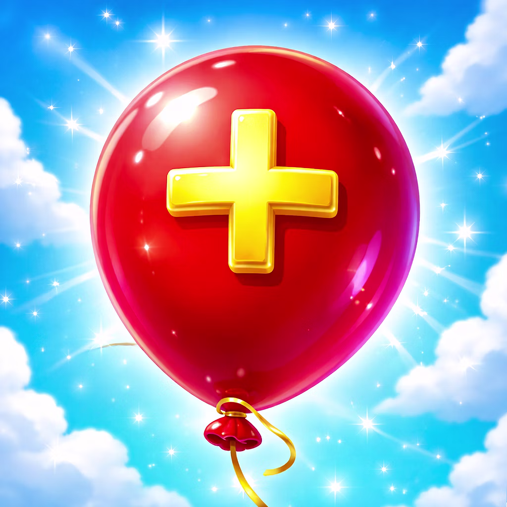 Balloon Math Pop game cover on A2M Games