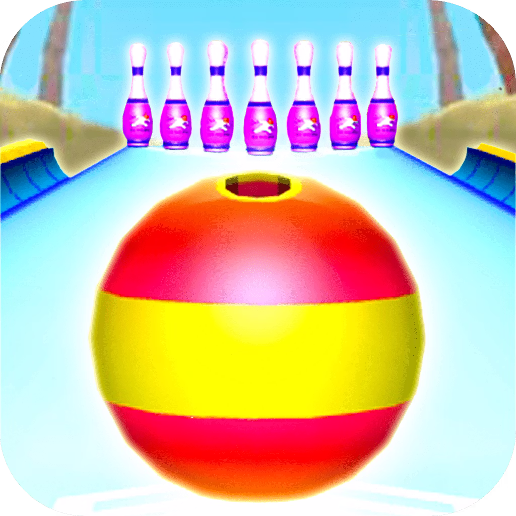 Beach Bowling 3D game cover on A2M Games