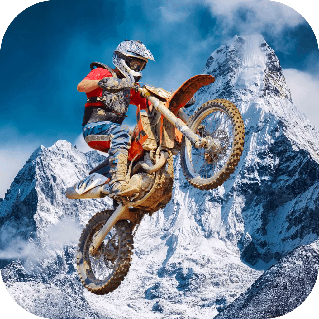 Bike Mania 3 On Ice Challenge game cover on A2M Games