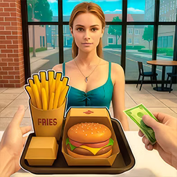 Cover van game Burger Restaurant Simulator 3D