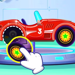 Kids Car Factory game cover on A2M Games