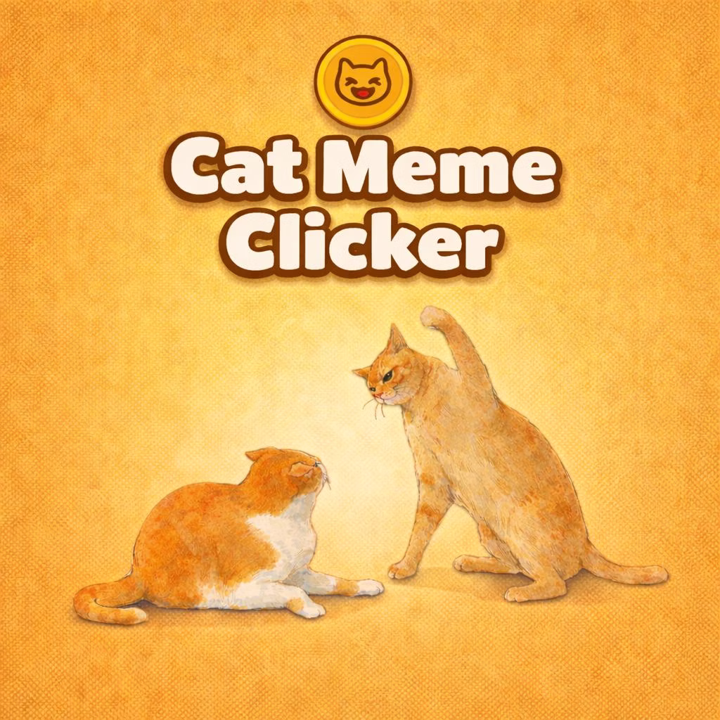 Cat Meme Clicker Challenge game cover on A2M Games