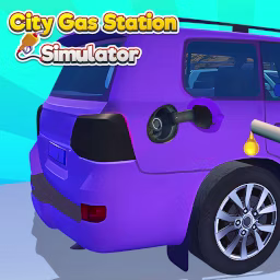 City Gas Station Sim game cover on A2M Games