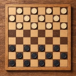 Classic Checkers Duel game cover on A2M Games