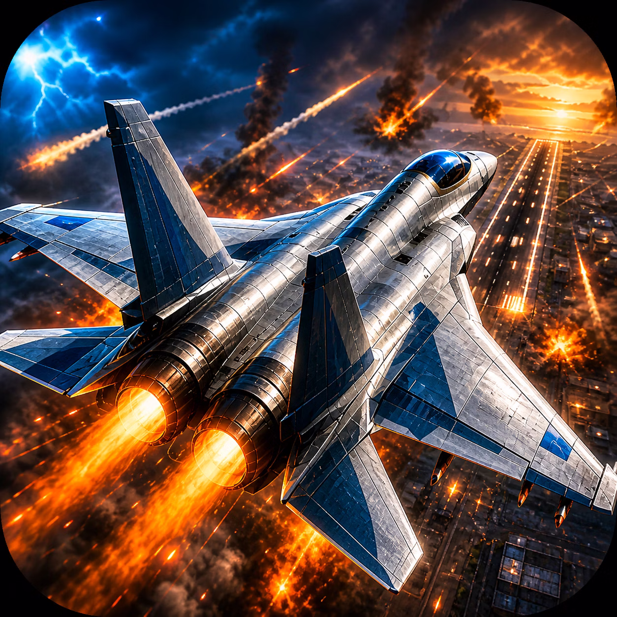 Pouso de Combate Aereo game cover on A2M Games
