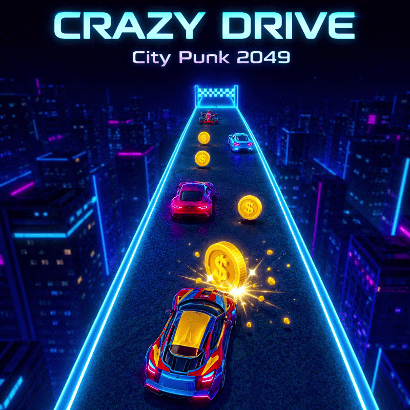 City Punk Drift 2049 game cover on A2M Games