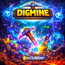 Dig Mine Clicker Challenge game cover on A2M Games
