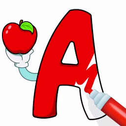Alphabet Color Draw game cover on A2M Games
