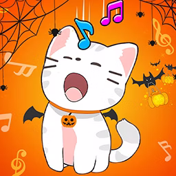 Duet Cats Halloween Cat Music game cover on A2M Games