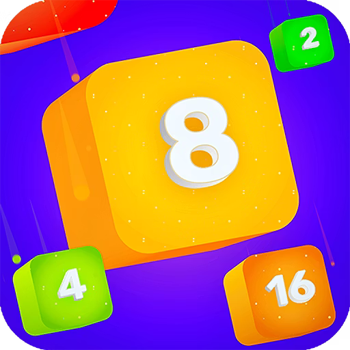 Falling Blocks 2048 2D Challenge game cover on A2M Games