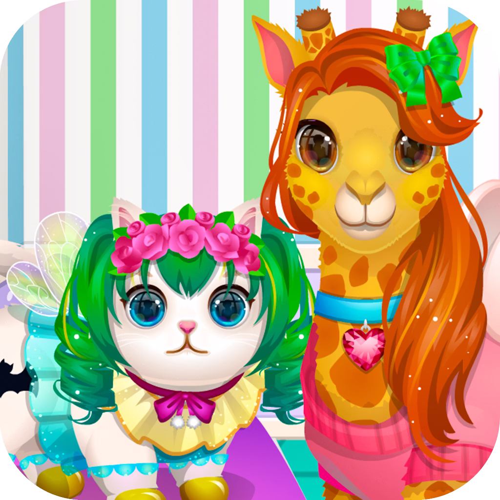 Pet Haircut Salon game cover on A2M Games