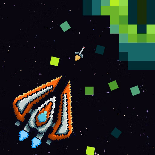 Galactic Pixel Storm game cover on A2M Games