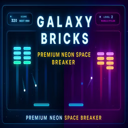 Galaxy Bricks Challenge game cover on A2M Games