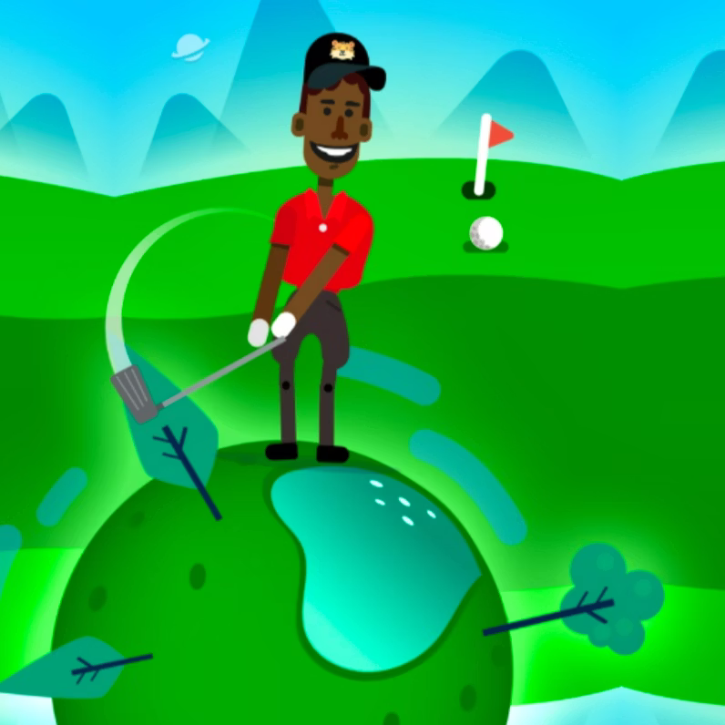 Golf Orbit game cover on A2M Games
