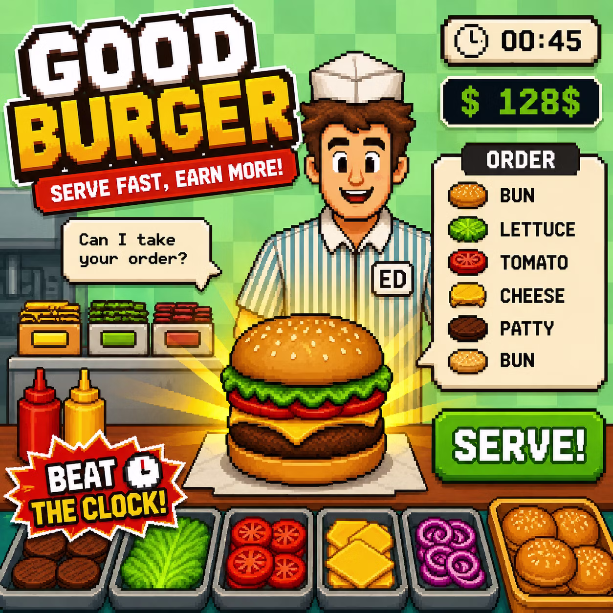 Iyi Burger Kosusu game cover on A2M Games