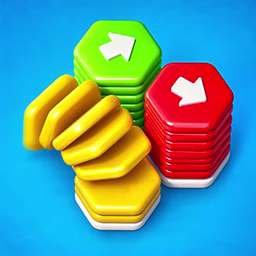 Hexa Arrows Logic game cover on A2M Games