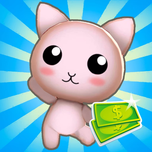 Idle Cat Town Clicker Challenge game cover on A2M Games