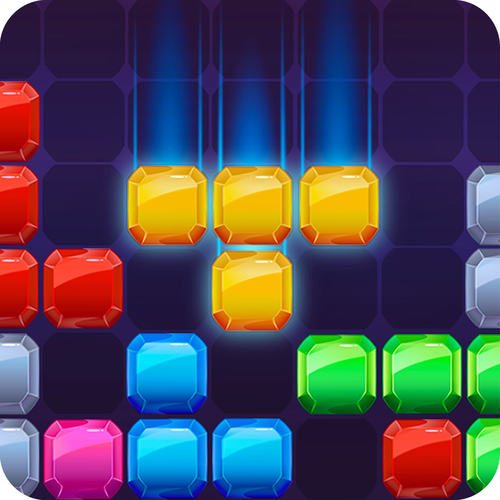 Jewel Blocks Quest Challenge game cover on A2M Games