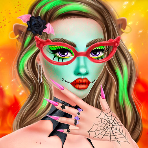 Makeup Studio Halloween game cover on A2M Games