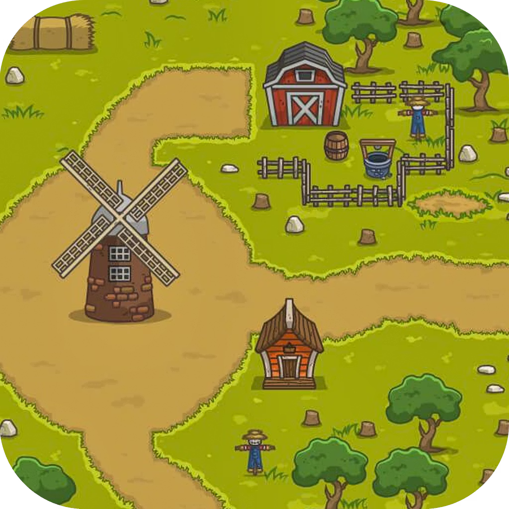 Medieval Farms game cover on A2M Games