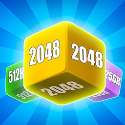 2048 Cube Merge 3D game cover on A2M Games