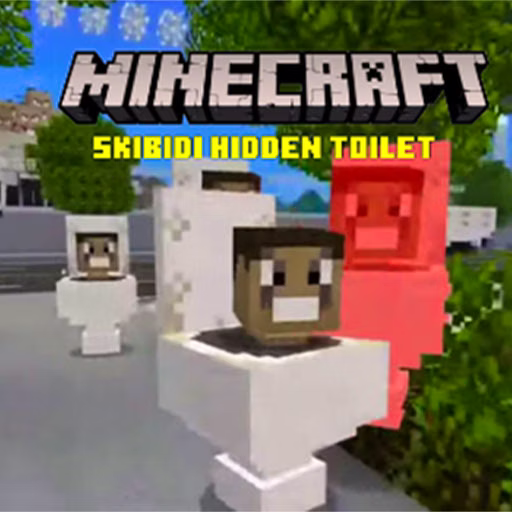 Minecraft Skibidi Escondido Toilet game cover on A2M Games