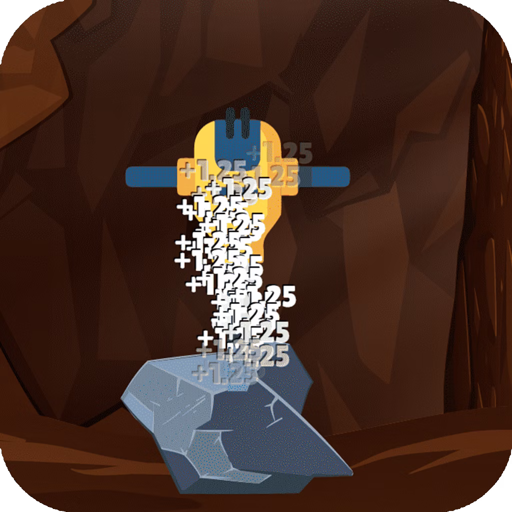 Mining Rush Clicker game cover on A2M Games