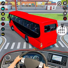 Modern Bus Driving Game game cover on A2M Games