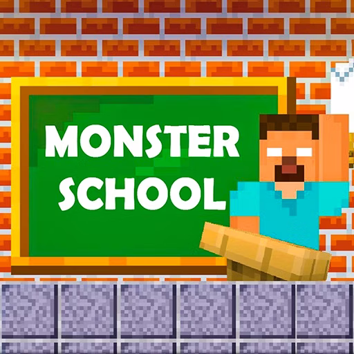 Monster School Challenges game cover on A2M Games