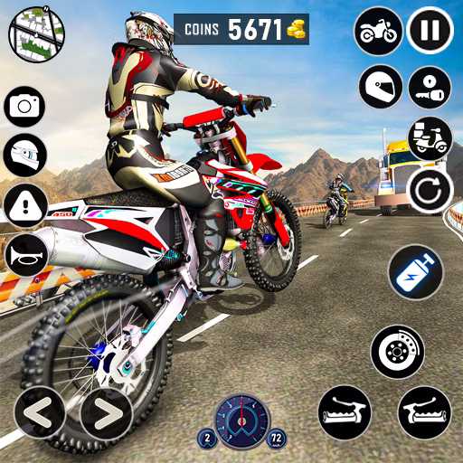 Motocross Rush game cover on A2M Games