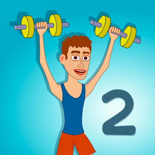 Muscle Clicker 2 Challenge game cover on A2M Games