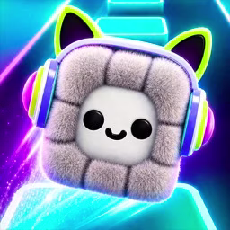 Fluffy Hop Music Tiles game cover on A2M Games