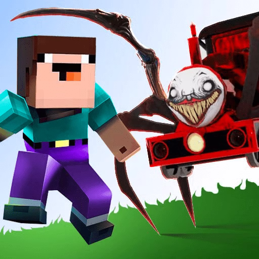 Noob Vs. Choo Choo Charles Challenge game cover on A2M Games