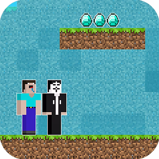 Noob vs Hacker 2 Player game cover on A2M Games