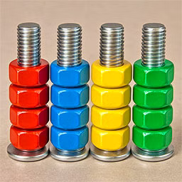 Nut Sort Color Puzzle Game Challenge game cover on A2M Games