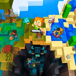Minecraft Color by Number game cover on A2M Games