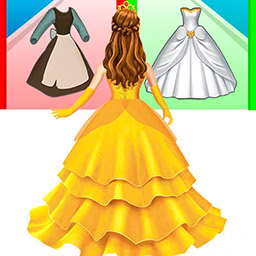 Princesa Dress Up Corrida game cover on A2M Games