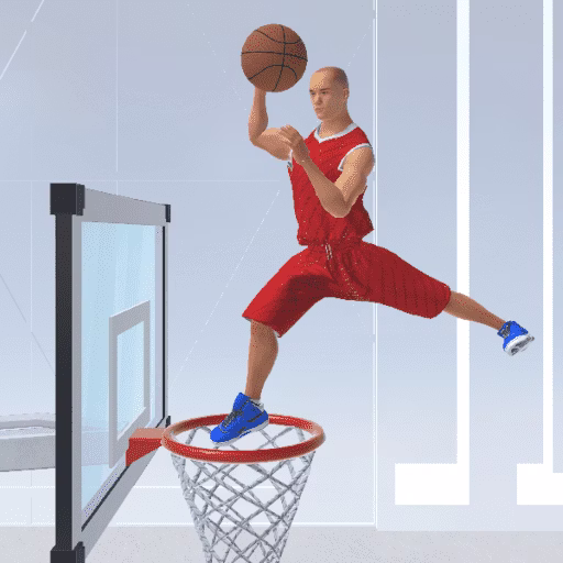 Ragdoll Mega Dunk game cover on A2M Games