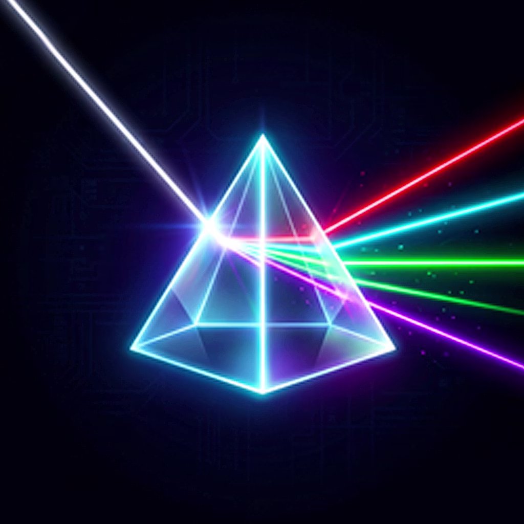 Neon Refraction Logic game cover on A2M Games