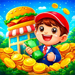 Restaurant Cash Tycoon Challenge game cover on A2M Games