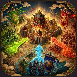 Three Kingdom Provinces War game cover on A2M Games