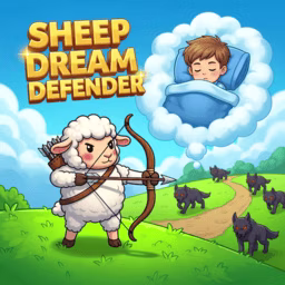 Sheep Dream Defender game cover on A2M Games