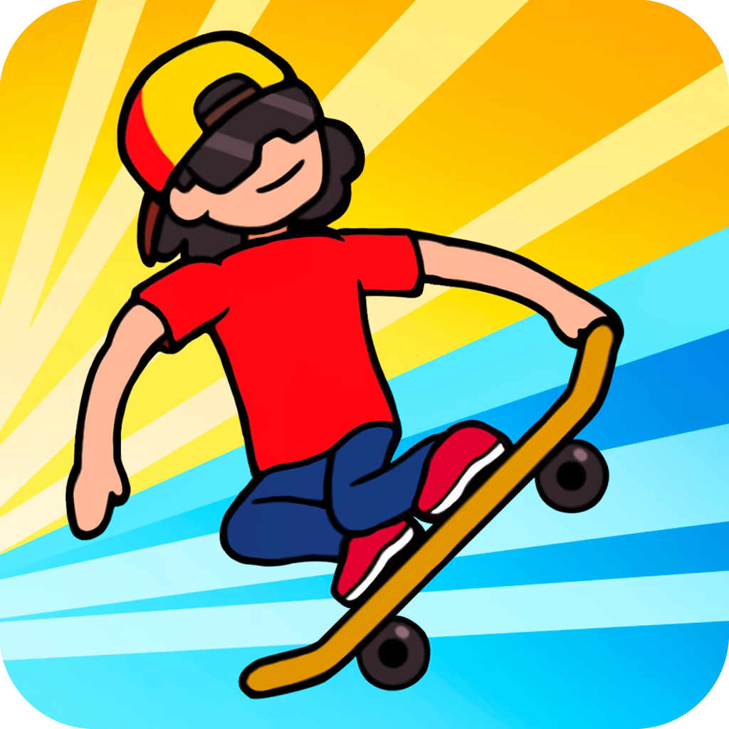 Skateboard Wheelie Challenge game cover on A2M Games