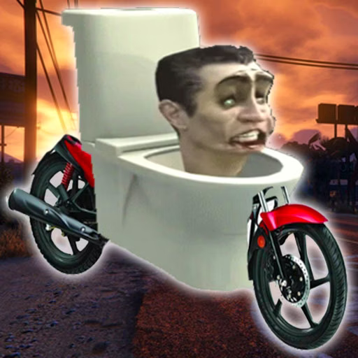 Bike Stunt Skibidi Toilet Challenge game cover on A2M Games