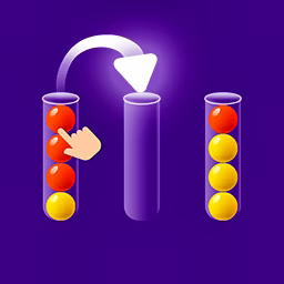 Sorting Balls Puzzle Challenge game cover on A2M Games