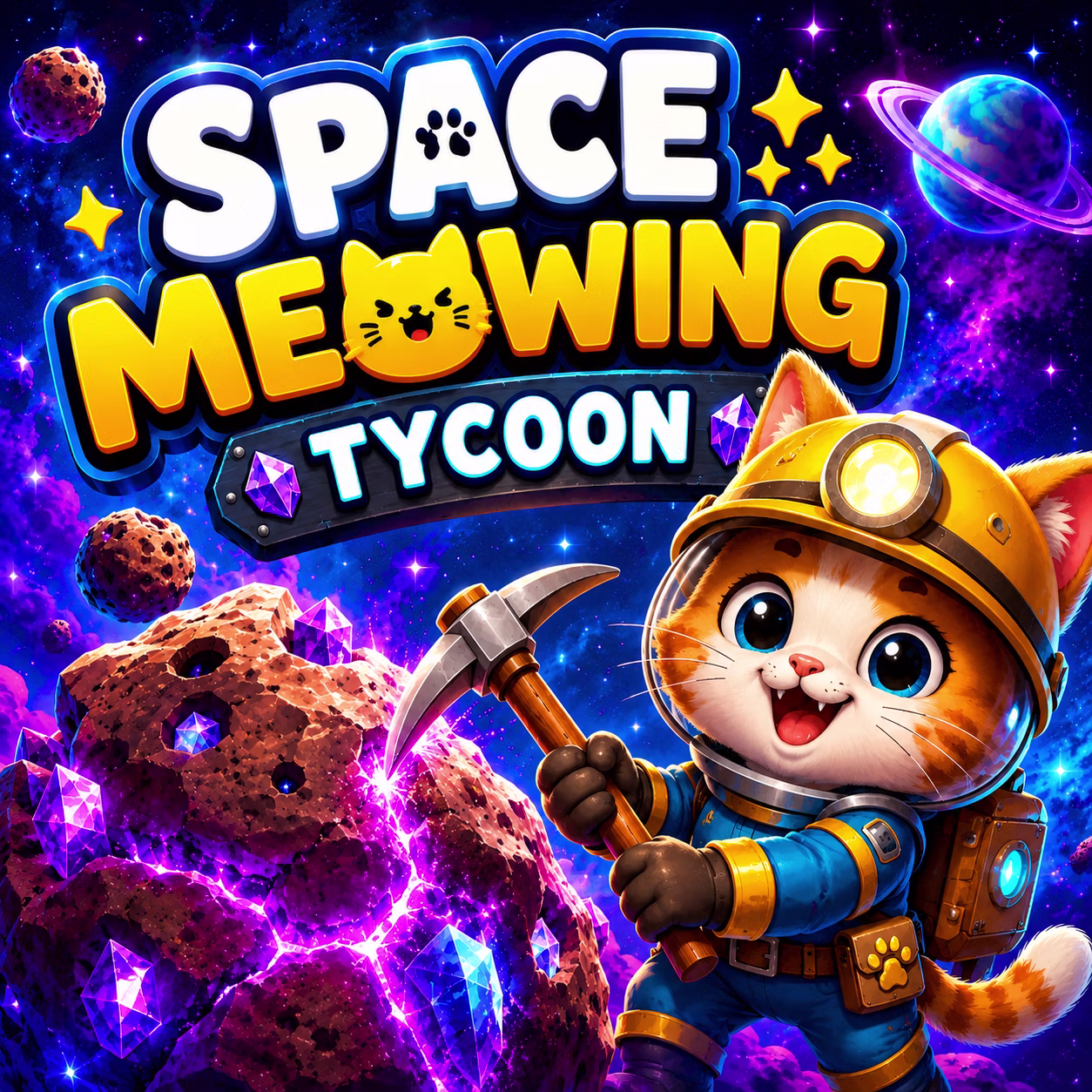 Space Cat Tycoon game cover on A2M Games