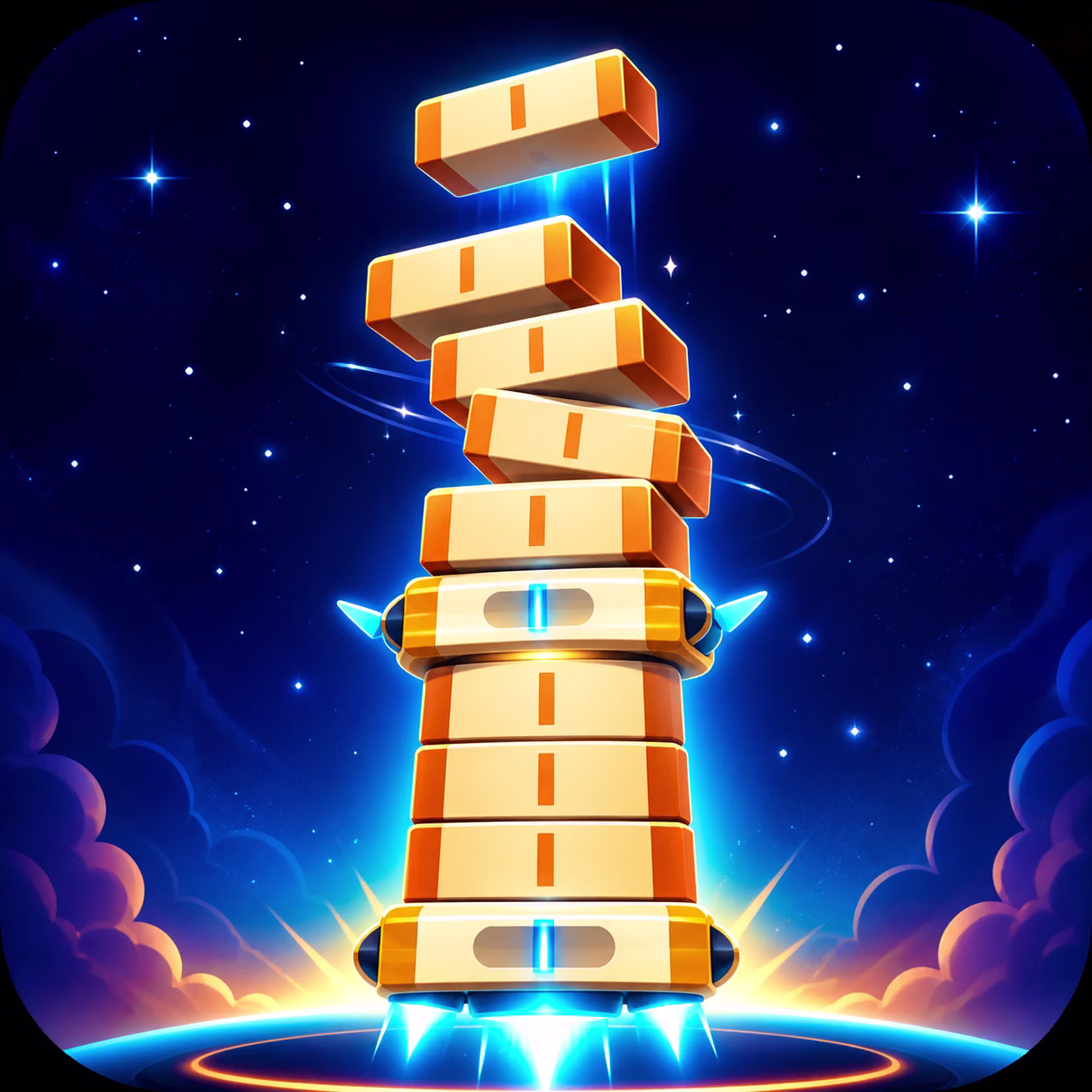 Stack Rocket Launch game cover on A2M Games